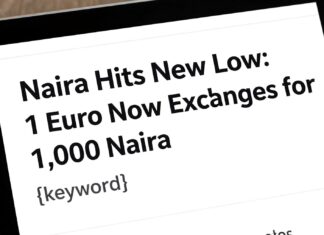 Naira Hits New Low: 1 Euro Now Exchanges for 1,000 Naira