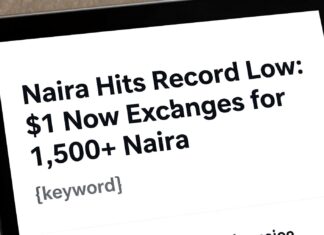 Naira Hits Record Low: $1 Now Exchanges for 1,500+ Naira