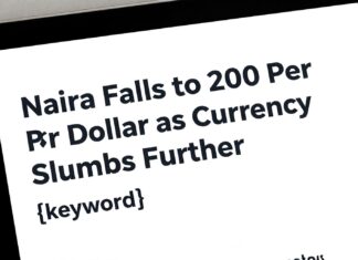 Naira Falls to 200 Per Dollar as Currency Slumps Further