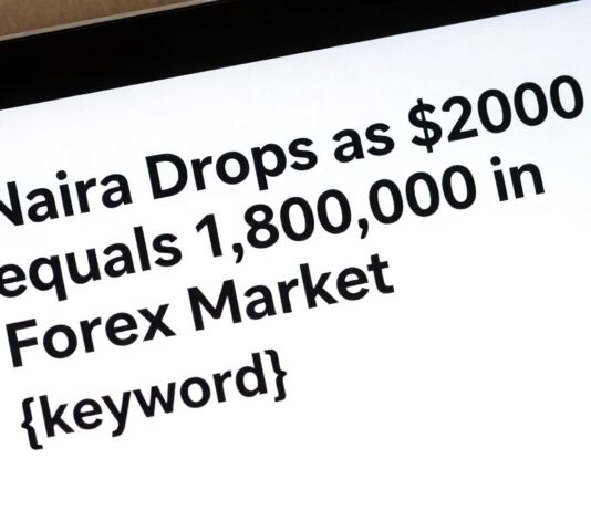 Naira Drops as $2000 Equals 1,800,000 in Forex Market Lagos News
