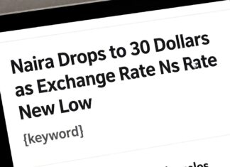Naira Drops to 30 Dollars as Exchange Rate Hits New Low