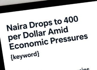 Naira Drops to 400 per Dollar Amid Economic Pressures