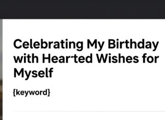 Celebrating My Birthday with Heartfelt Wishes for Myself