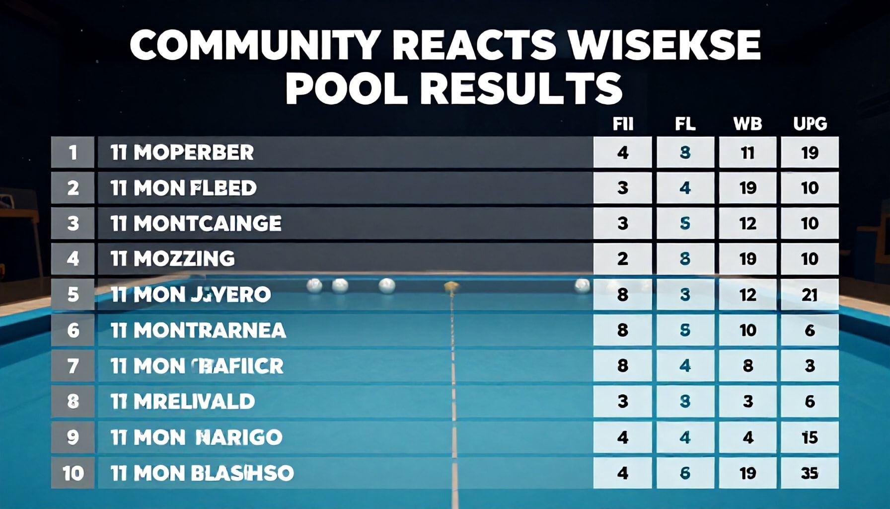 Community Reacts to Surprise Winners in Pool Results