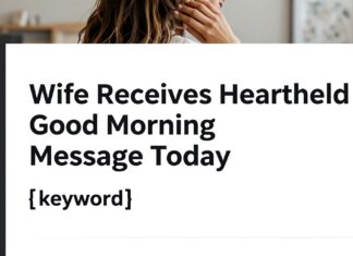 Wife Receives Heartfelt Good Morning Message Today