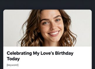 Celebrating My Love’s Birthday Today