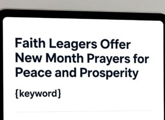 Faith Leaders Offer New Month Prayers for Peace and Prosperity