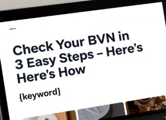 Check Your BVN in 3 Easy Steps – Here’s How