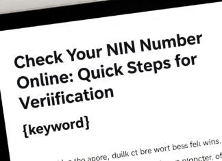 Check Your NIN Number Online: Quick Steps for Verification
