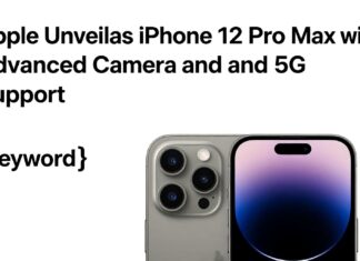Apple Unveils iPhone 12 Pro Max with Advanced Camera and 5G Support