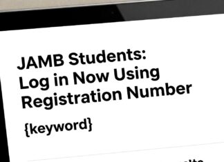 JAMB Students: Log in Now Using Registration Number