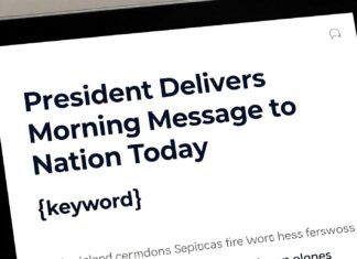 President Delivers Morning Message to Nation Today