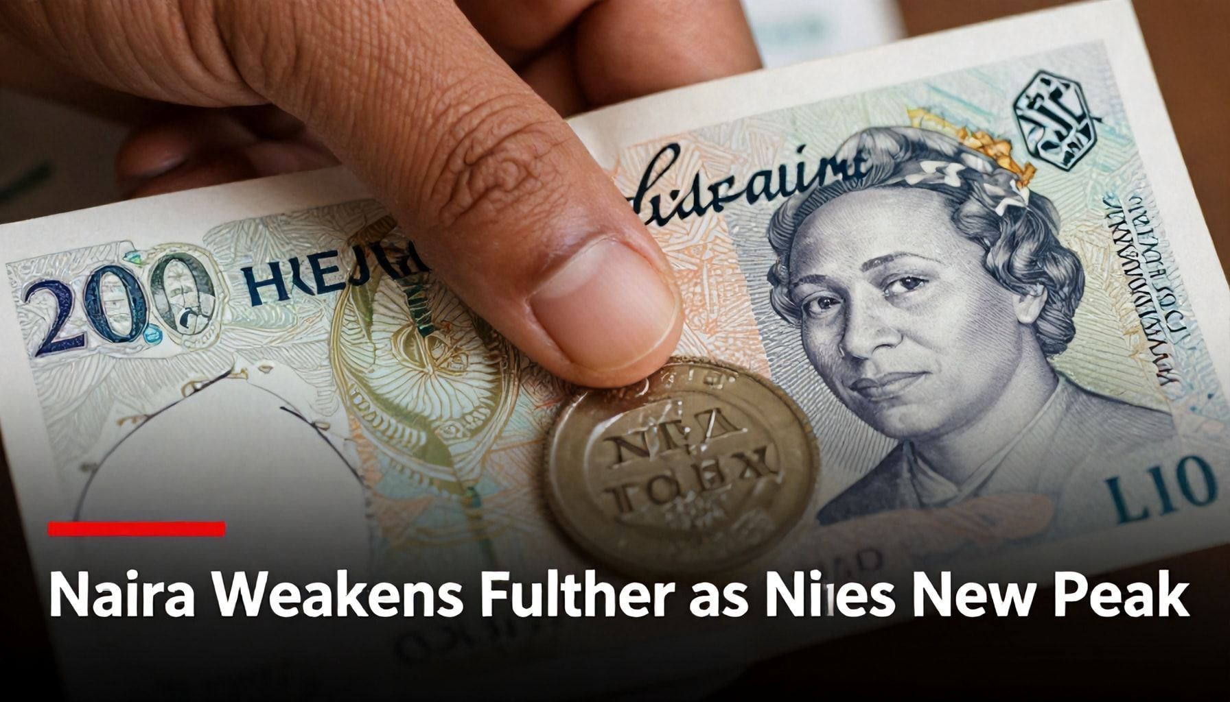 Naira Weakens Further as Pound Hits New Peak