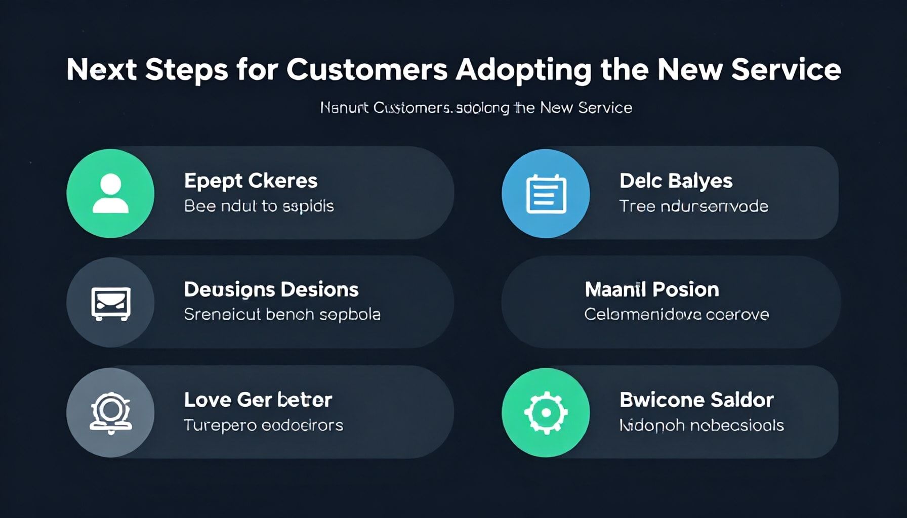 Next Steps for Customers Adopting the New Service