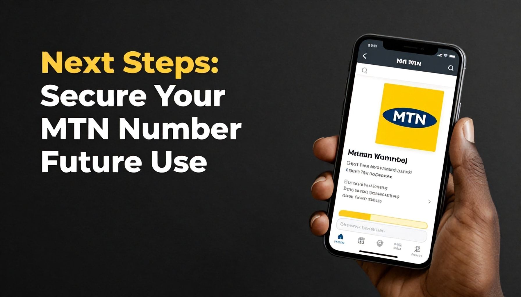 Check Your MTN Number in Seconds: Quick Guide 5 Next Steps: Secure Your MTN Number for Future Use