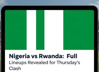 Nigeria vs Rwanda: Full Lineups Revealed for Thursday’s Clash
