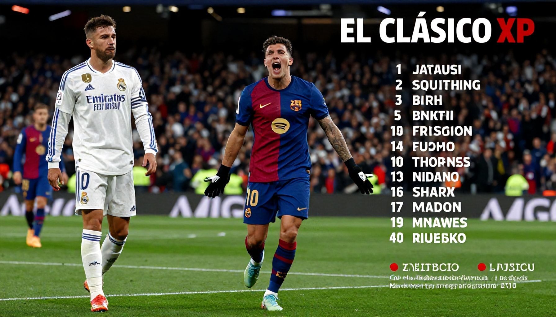 Real Madrid and Barcelona Confirm Starting Lineups for El Clásico