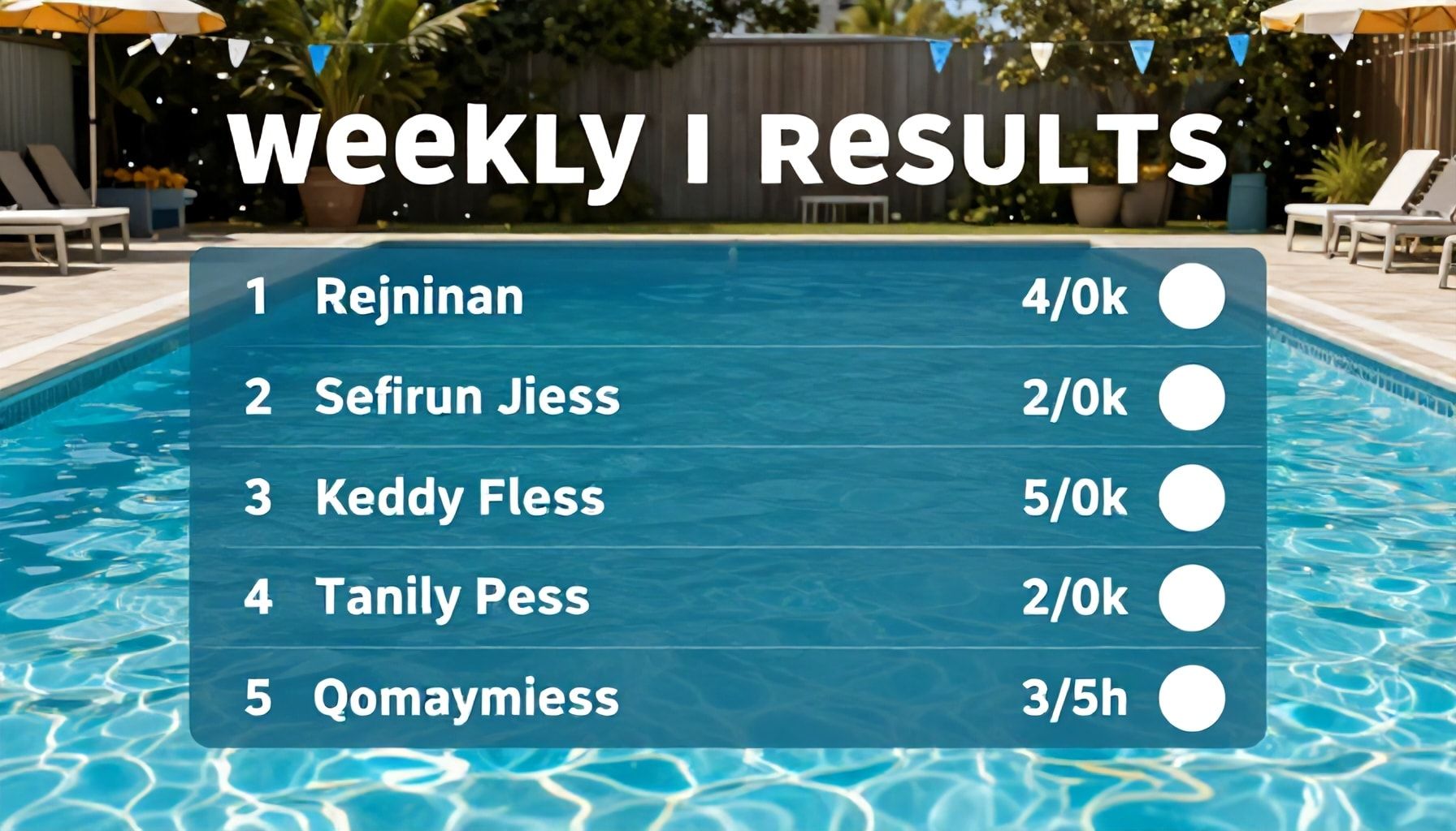 Weekly Pool Results Revealed This Week