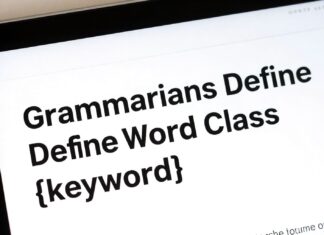 Grammarians Define Nouns as Key Word Class