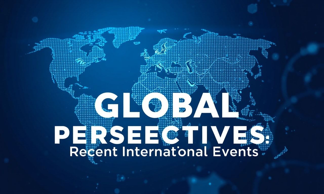 Global Perspectives: A Comprehensive Look at Recent International Developments Global Perspectives: An In-Depth Examination of Recent International Events
