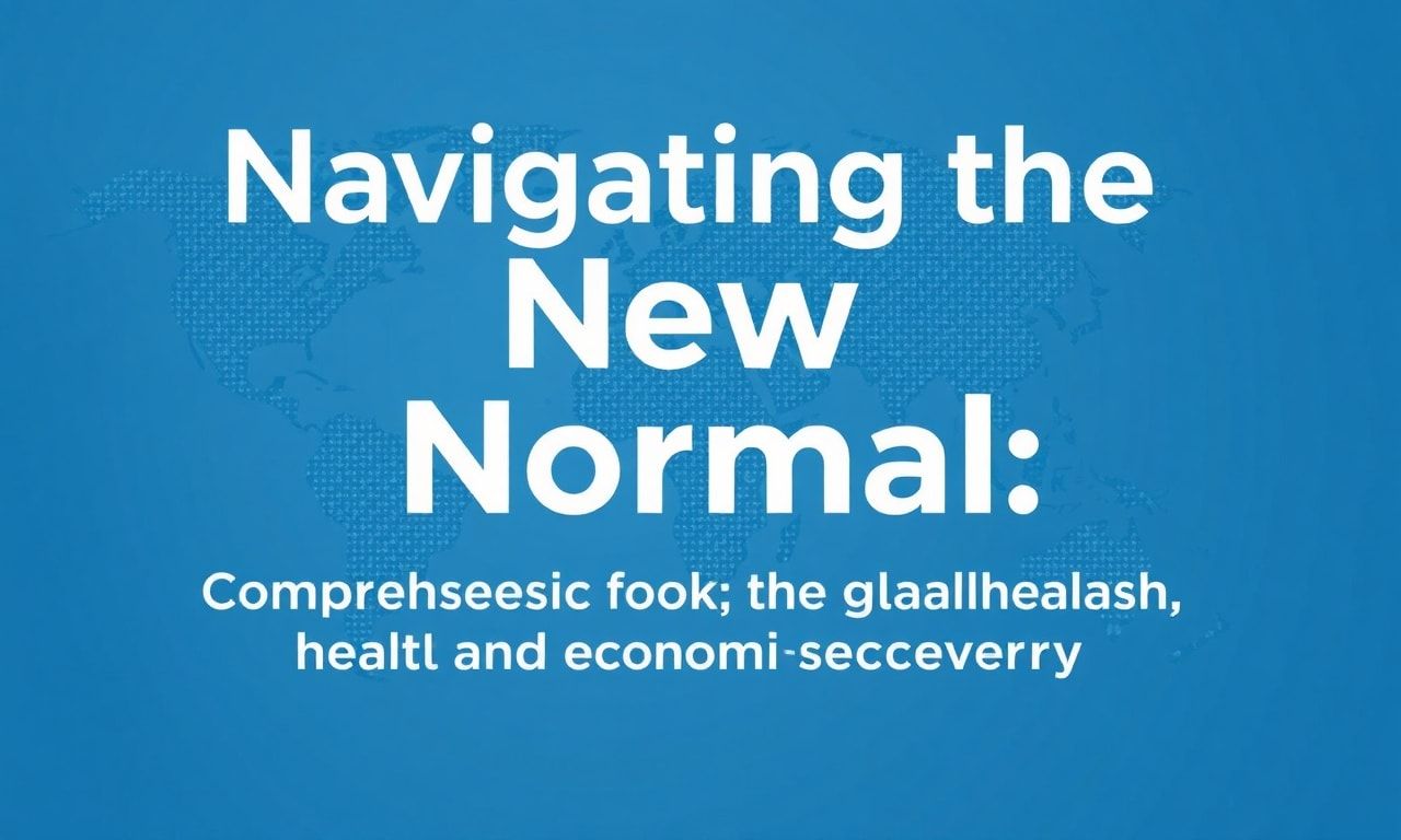 Navigating the New Normal: A Comprehensive Look at Global Health and Economic Recovery Navigating the New Normal: A Comprehensive Look at Global Health and Economic Recovery