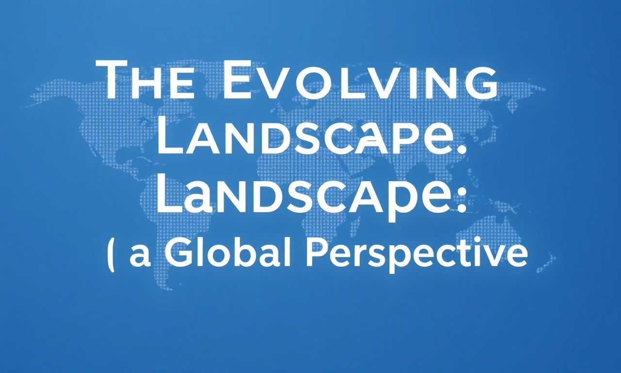 The Evolving Legal Landscape: A Global Perspective The Evolving Legal Landscape: A Global Perspective