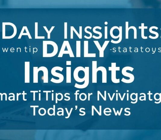 Daily Insights: Smart Tips for Navigating Today’s News Daily Insights: Smart Tips for Navigating Today's News