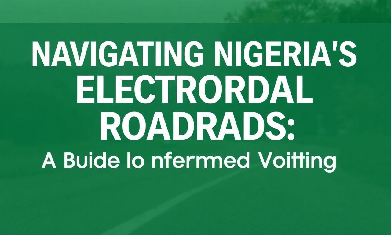 Navigating Nigeria’s Electoral Crossroads: A Guide to Informed Voting Navigating Nigeria's Electoral Crossroads: A Guide to Informed Voting