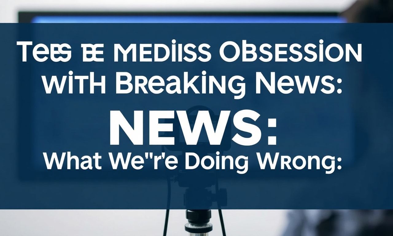 The Media’s Obsession with Breaking News: What We’re Getting Wrong The Media's Obsession with Breaking News: What We're Doing Wrong
