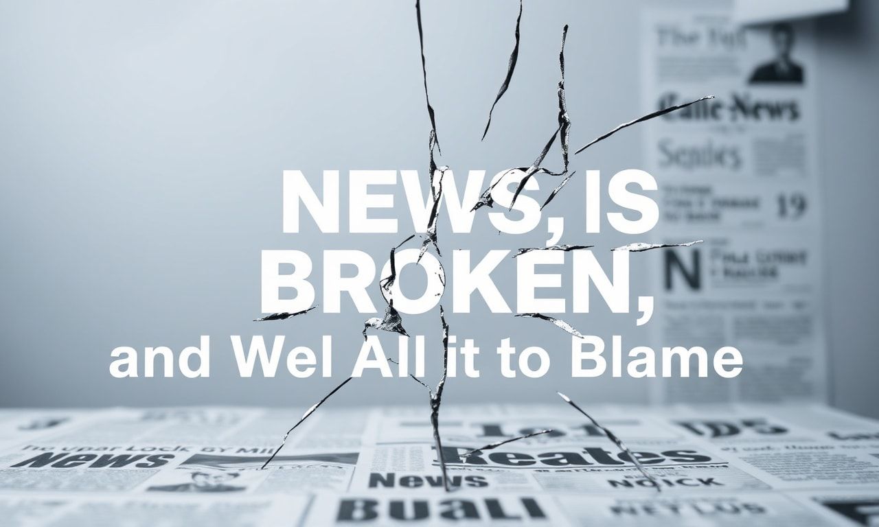 The News Is Broken, and We’re All to Blame The News Is Broken, and We're All to Blame